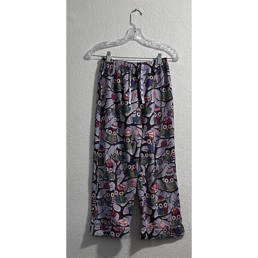 Nick & Nora‎ flannel owl pajama pants girls 10 - 12
